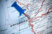 Bild på karta Göteborg - Stockphoto
