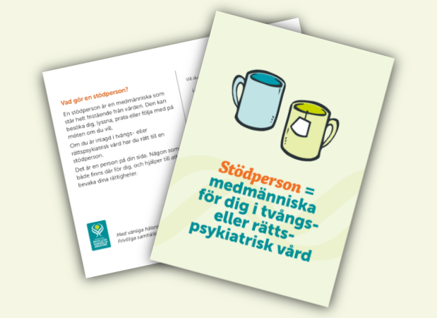 Vykort st&ouml;dpersonsuppdraget ideell insats